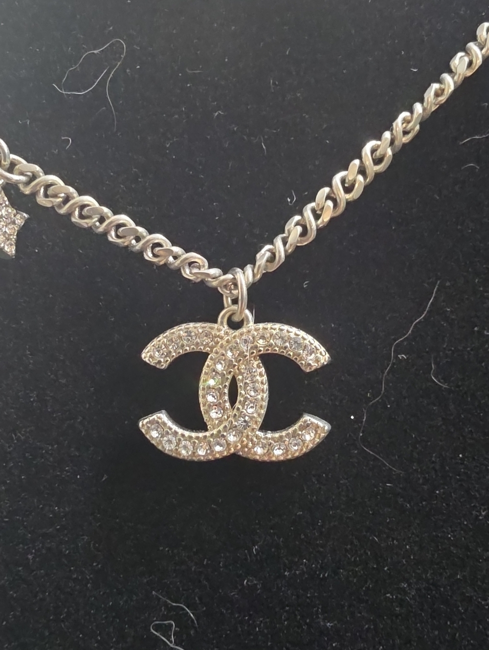 REPOSHING - Chanel Silver Pearl CC Logo Necklace - Picture 8 of 10